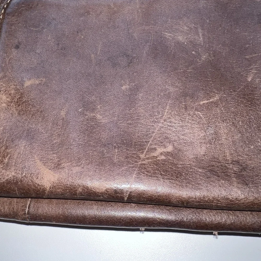 Vintage FOSSIL Brown Full Grain Soft Leather Crossbody Shoulder Bag